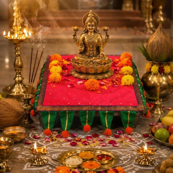 Diwali Chowki Decoration: How to Prepare a Sacred Space for Lakshmi Puja
